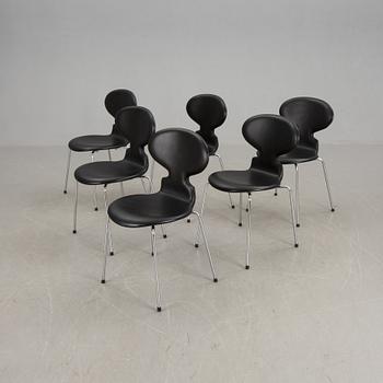 STOLAR, 6 st, "Myran", Arne Jacobsen, Fritz Hansen.