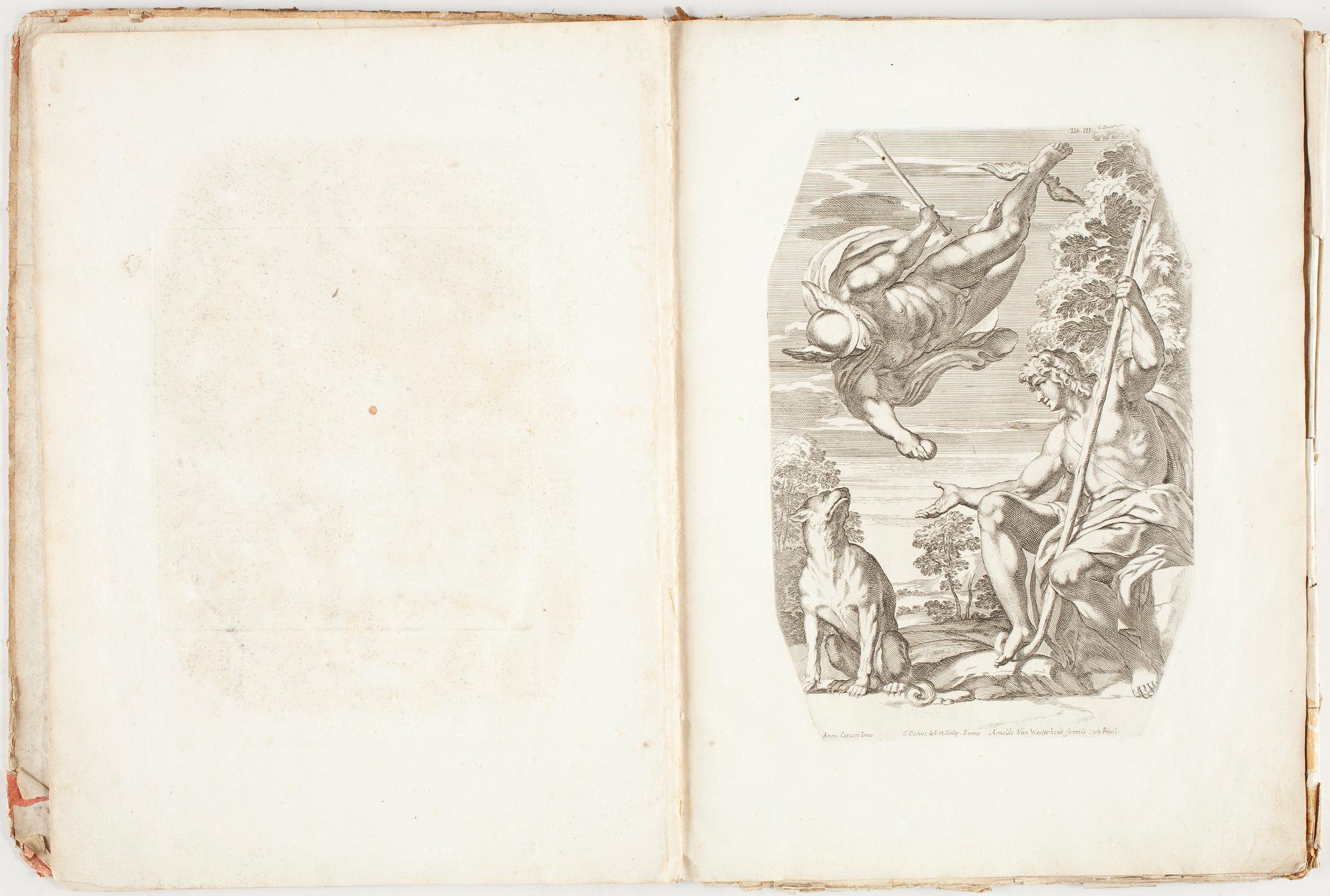 BOK, "Galeria nel Palazzo Farnese in Roma....di pinta da Annibale Carracci, intaglia da Carlo Cesio", Rom ca 1700.