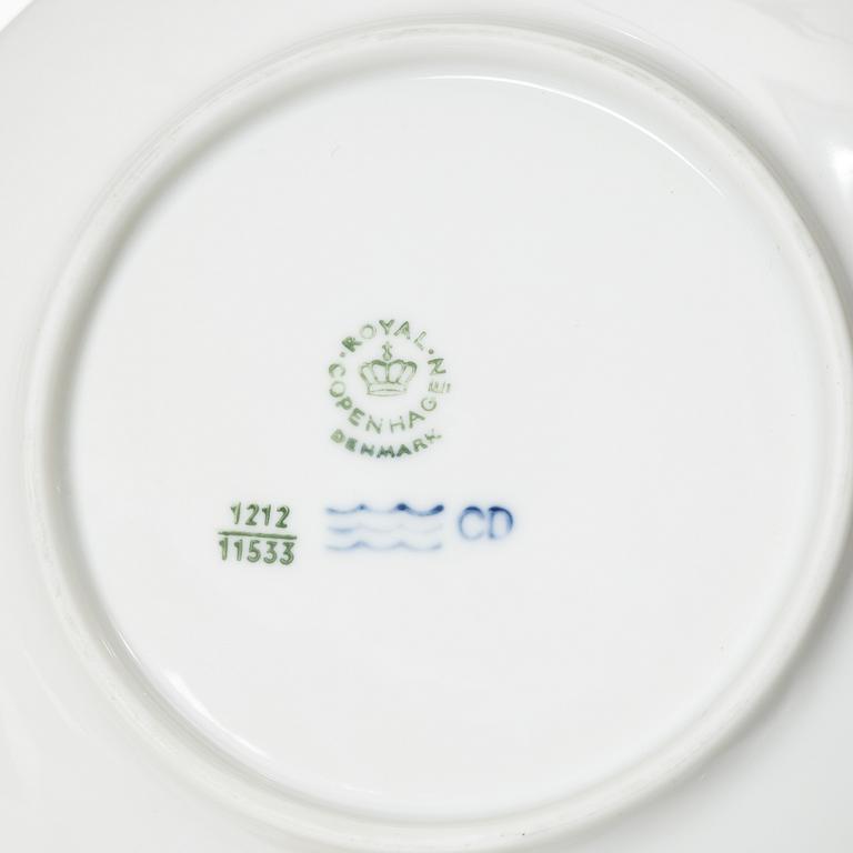 Royal Copenhagen, mat- och kaffeservis, 62 delar, porslin, "Blå Vifte", Danmark.