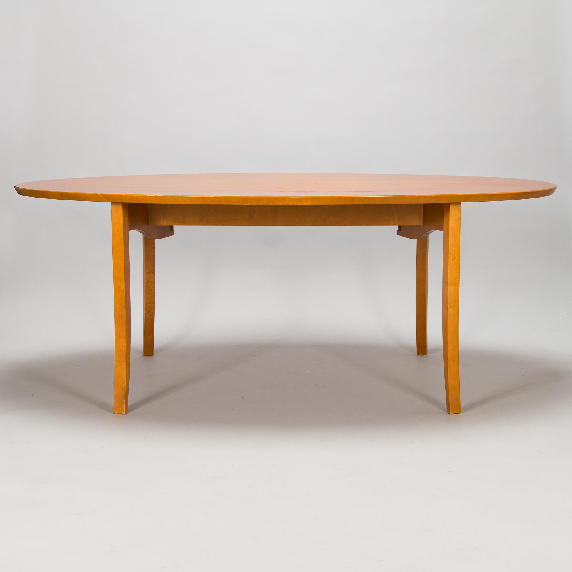 Kimmo Varjoranta, a 9-piece 'Kaiku' dining set retailer  Sope Kaluste. In production 1985-1995.