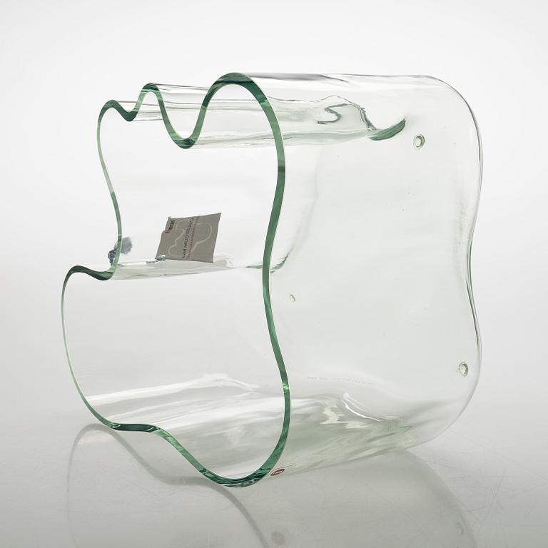 Alvar Aalto, a glass vase model 3031, signed Alvar Aalto Iittala 2002 and numbered 187/2000.