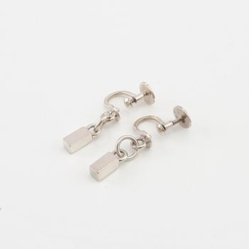 Wiwen Nilsson, a pair of silver earrings, Lund 1956.