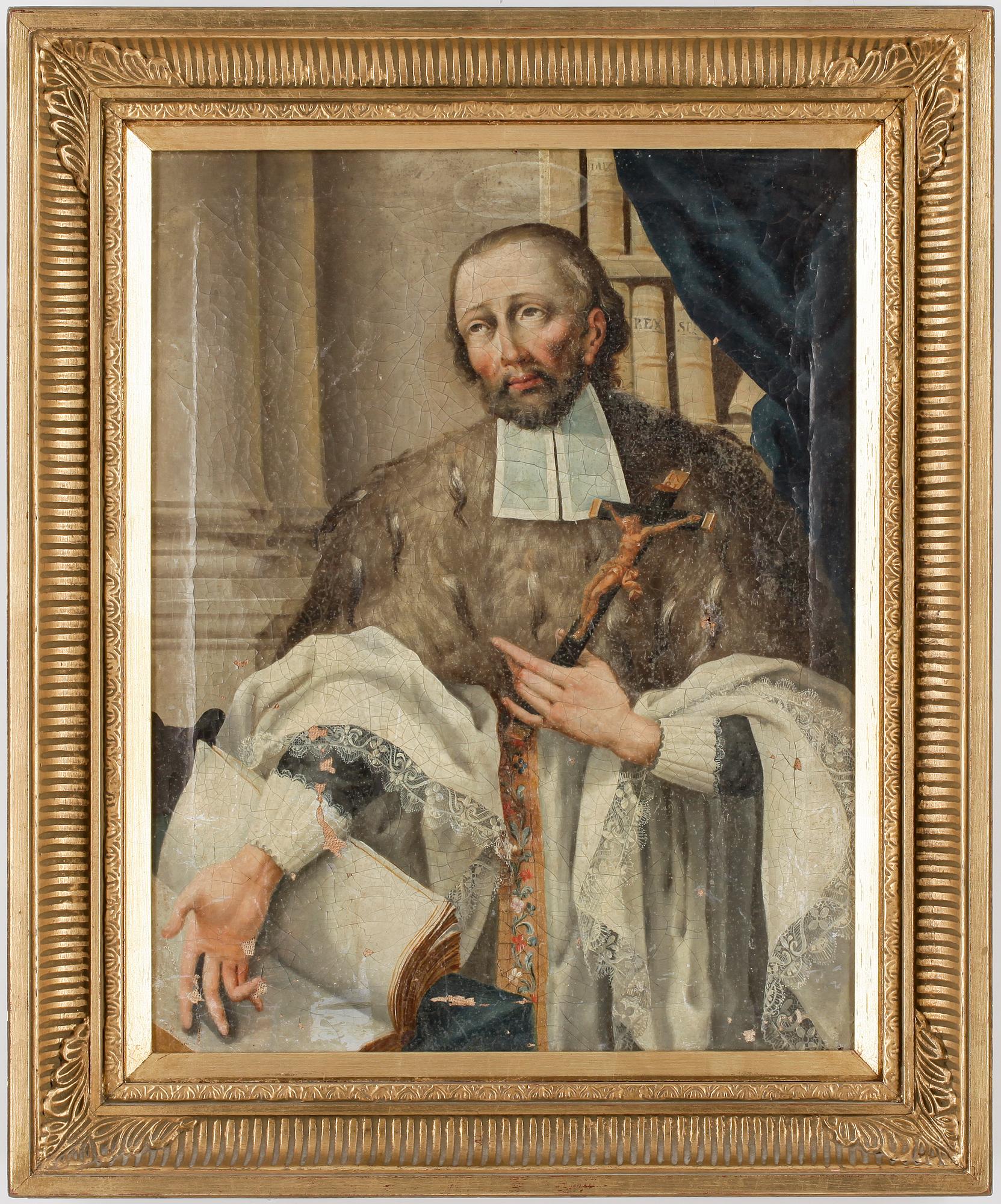 OKÄND KONSTNÄR, olja på duk, 1700-tal, ej signerad.