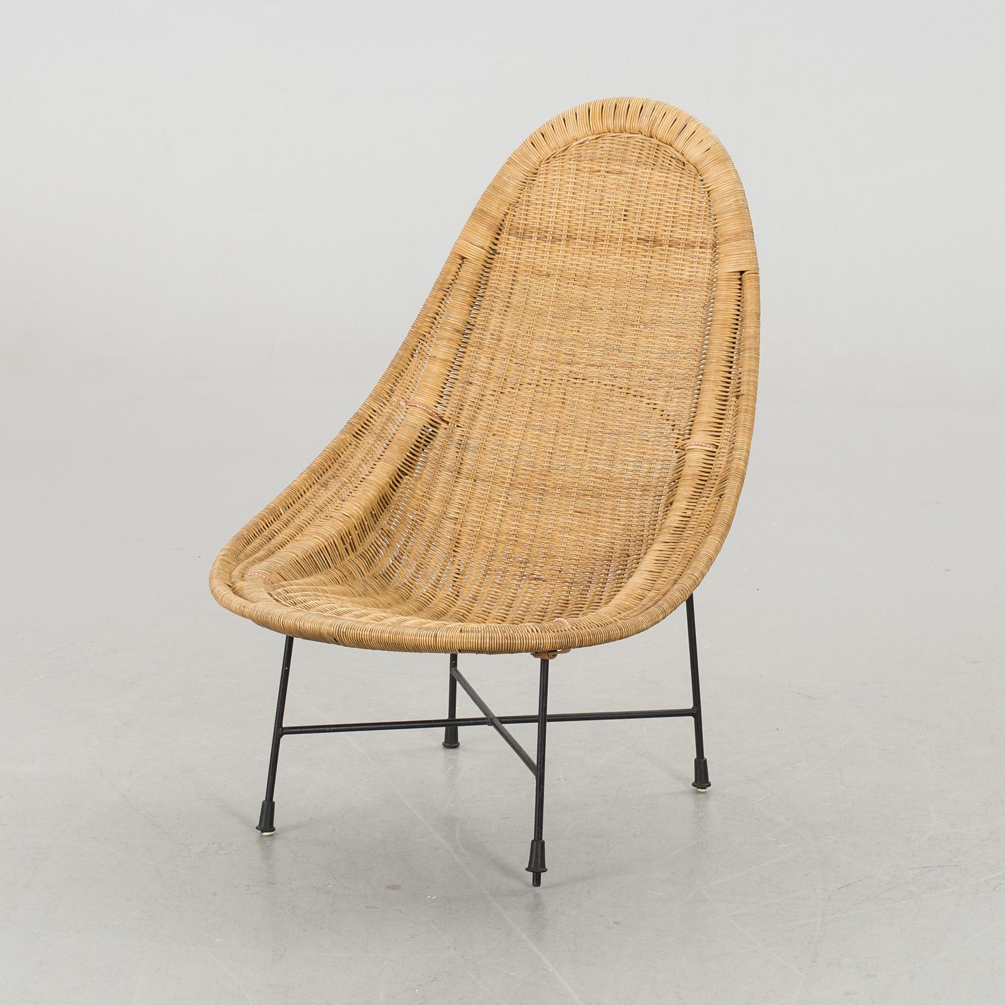 KERSTIN HÖRLIN-HOLMQUIST, fåtölj, "Stora Kraal", Nordiska Kompaniets Verkstäder, 1950-tal.