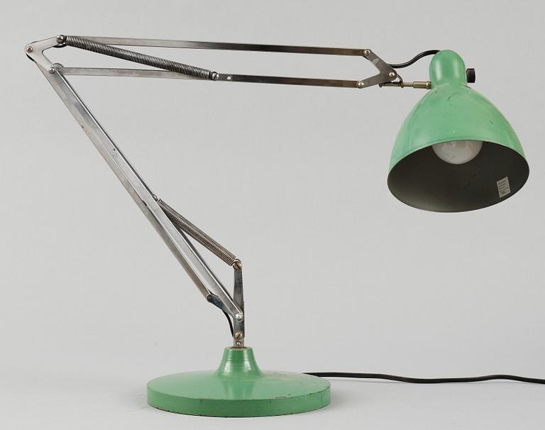 SKRIVBORDSLAMPA, Jac. Jacobsen, Luxo, Norge, formgiven 1939.