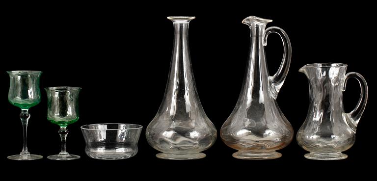 GLASSERVIS, 113 delar, 1800-tal.
