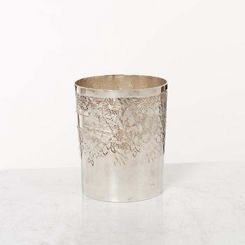 Lars Arby, bägare, sterling silver, Göteborg 1981.