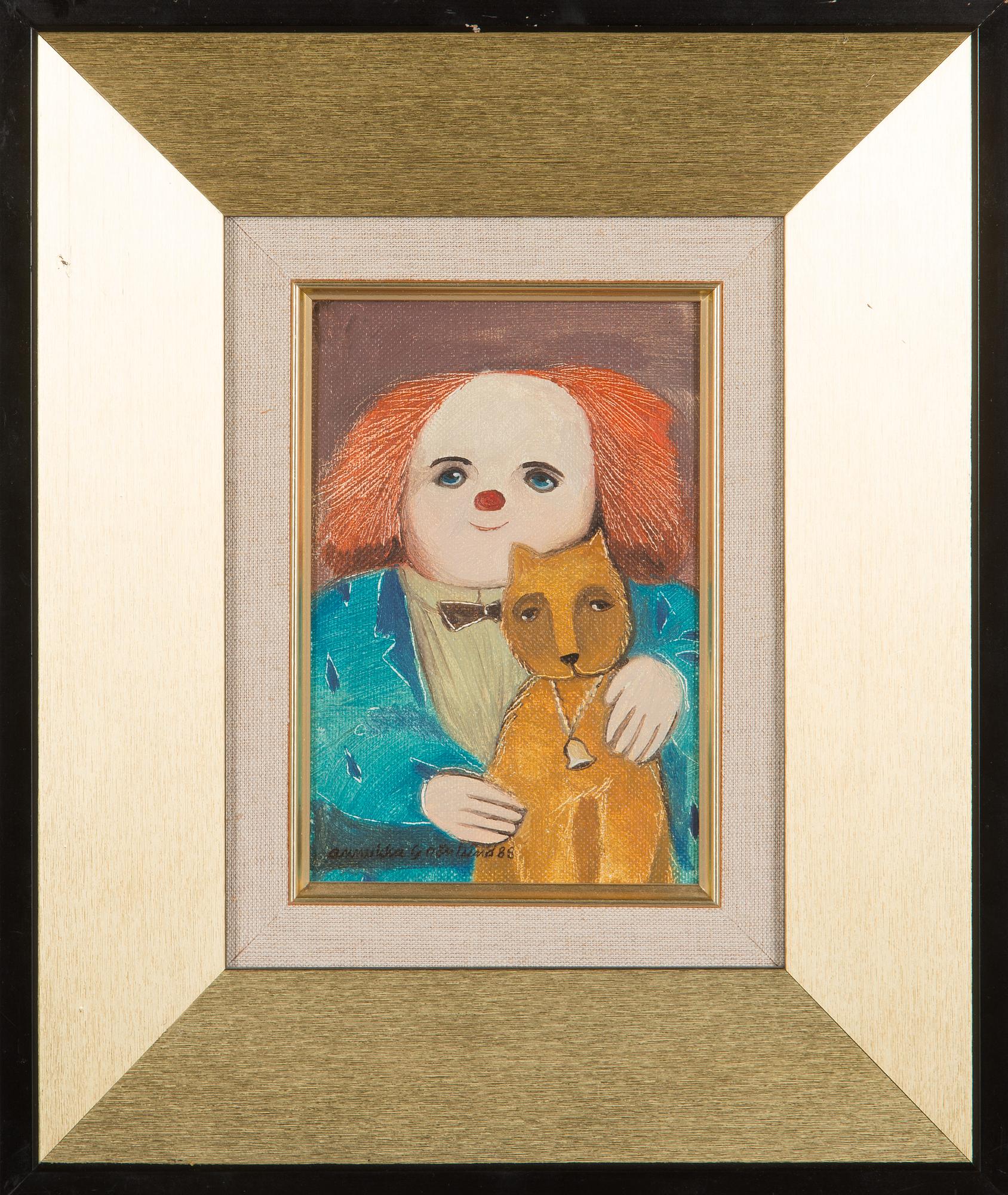 Annukka Grönlund, "Klovni ja kissa" (A Clown and a Cat).