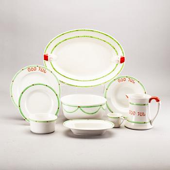 JULSERVIS,  37  delar, porslin, "God Jul", Gustavsberg.