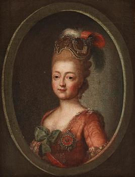 692. Alexander Roslin Circle of, "Maria Feodorovna" (1759-1828) (Sophie Dorothea of Württemberg), wife of Emperor Paul I.