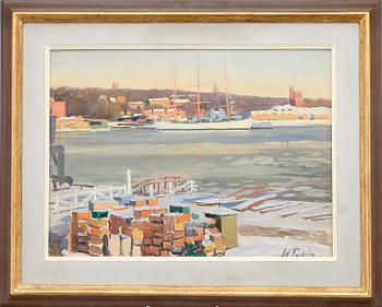 NILS TYDÉN, olja på pannå sign.