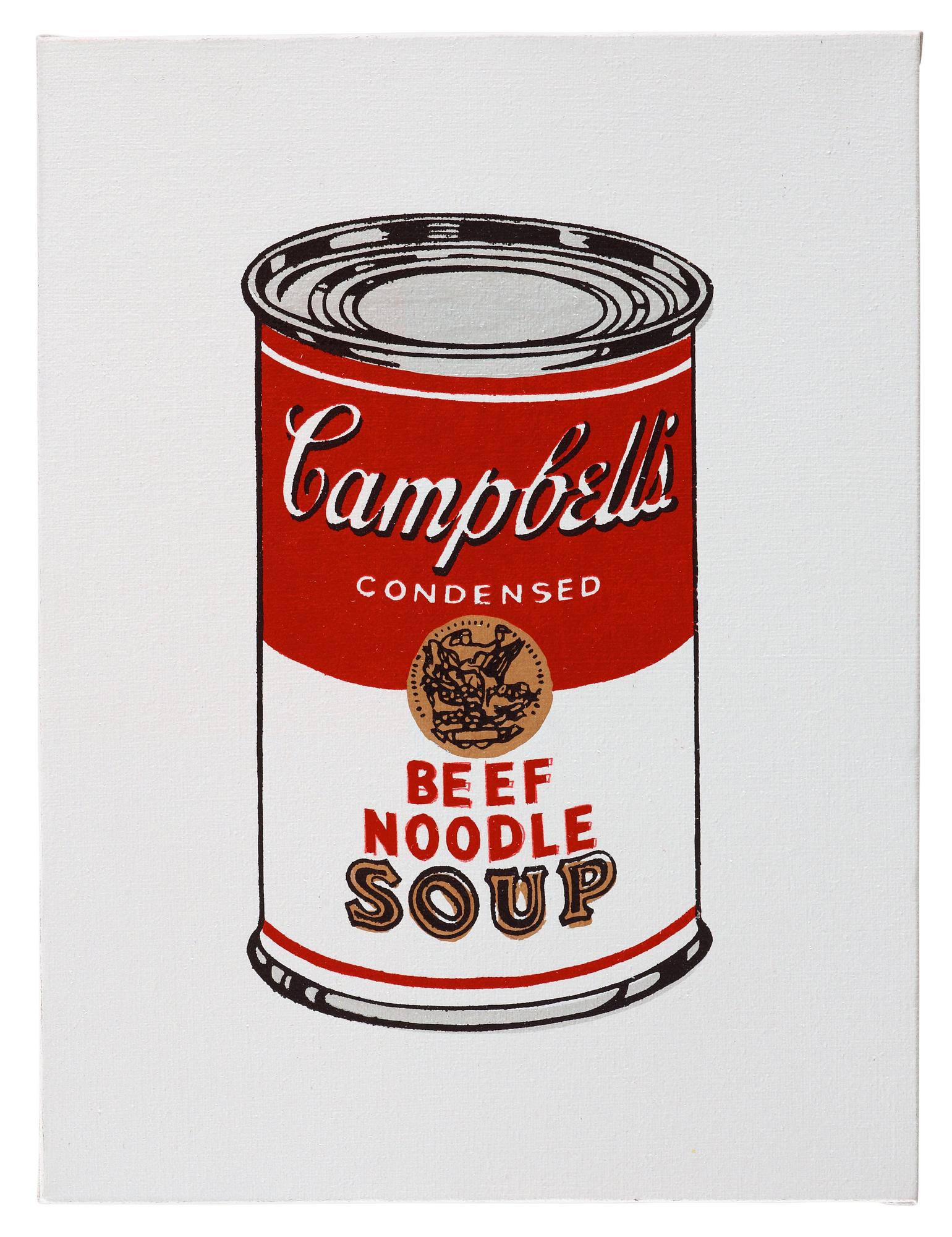 Richard H. Pettibone, "Andy Warhol, '32 Cans of Campbell's Soup', 1962".