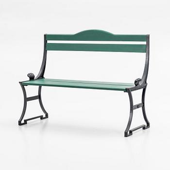 Folke Bensow, Garden sofa, "Sneckan", Byarums Bruk, late 20th century.