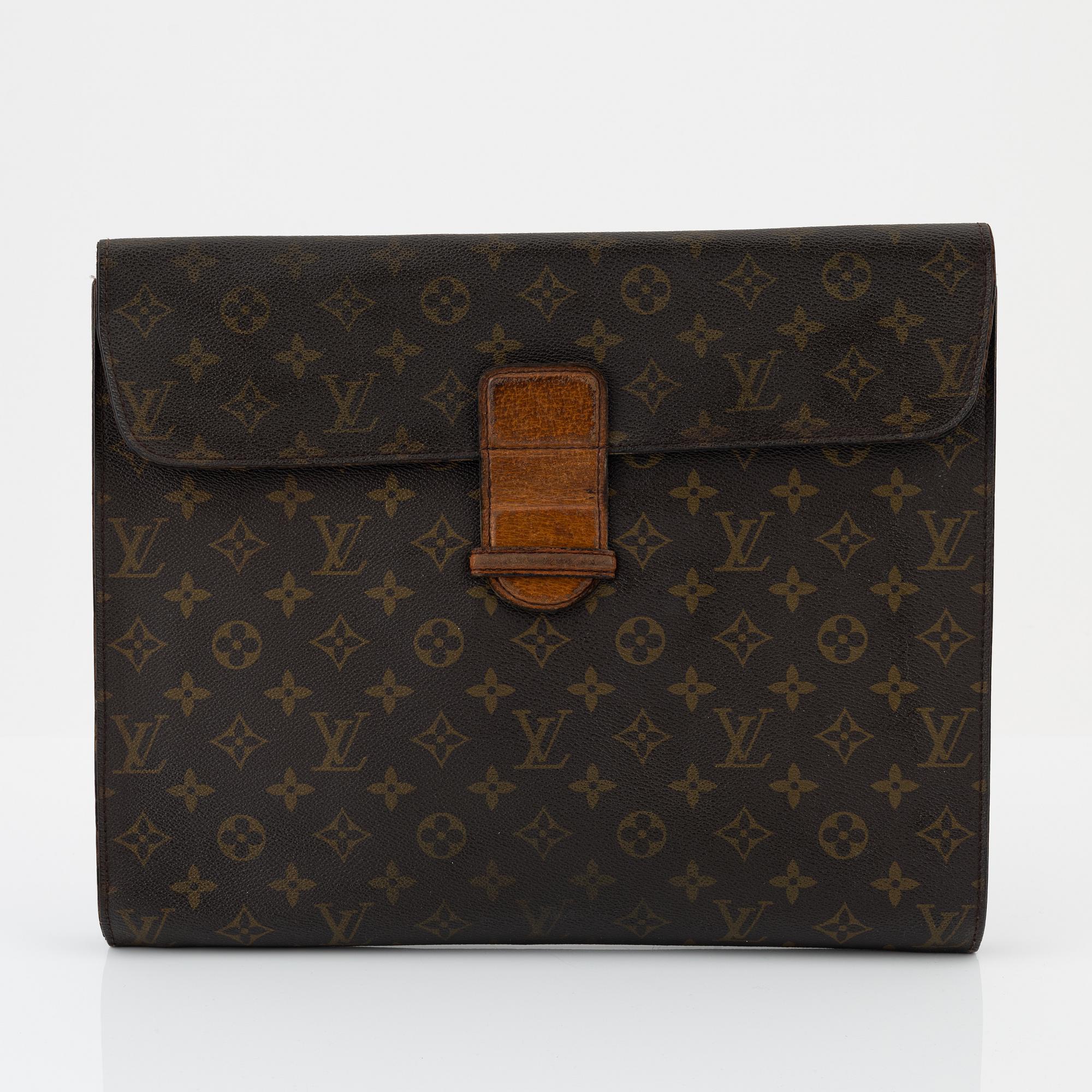 Louis Vuitton, a 1970's monogram canvas briefcase.