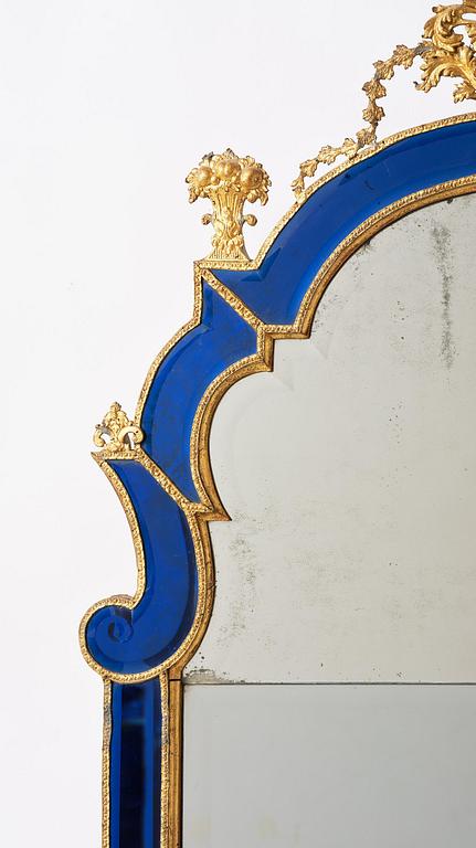 Spegel, tillskriven Burchard Precht ca 1720, Barock.