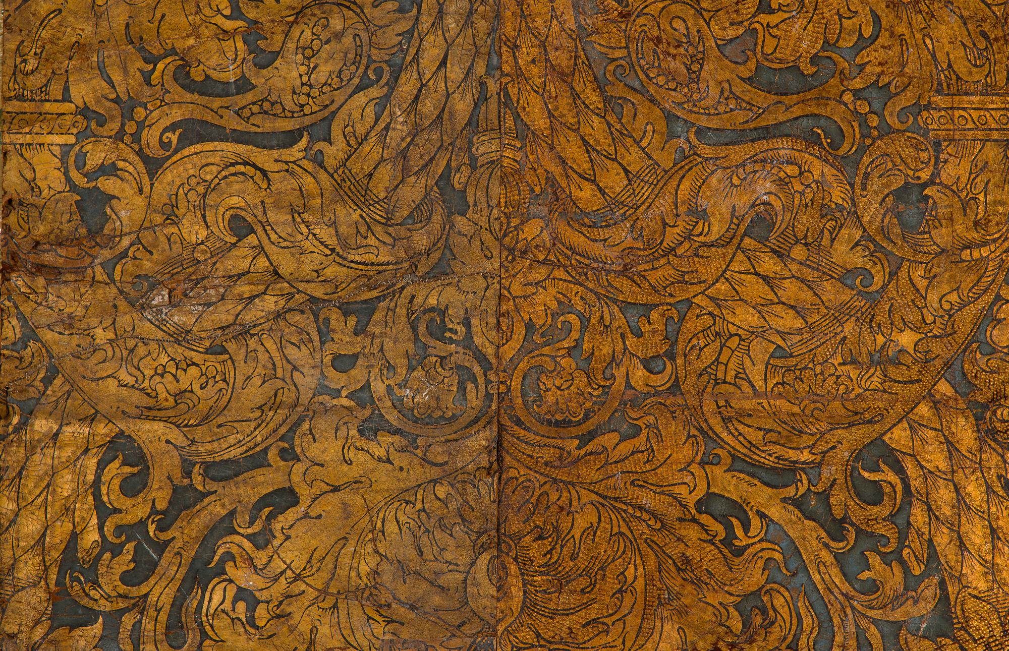 Tapet/gyllenläder, troligtvis Italien 1600-tal.