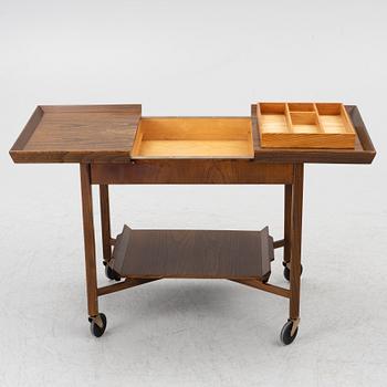 Serving cart, mid-20th century.