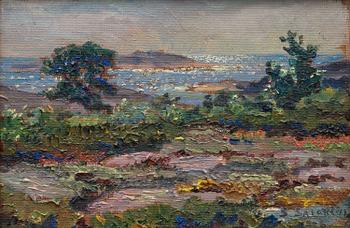 SANTERI SALOKIVI, oil on canvas fastened on board, signed and dated -36.