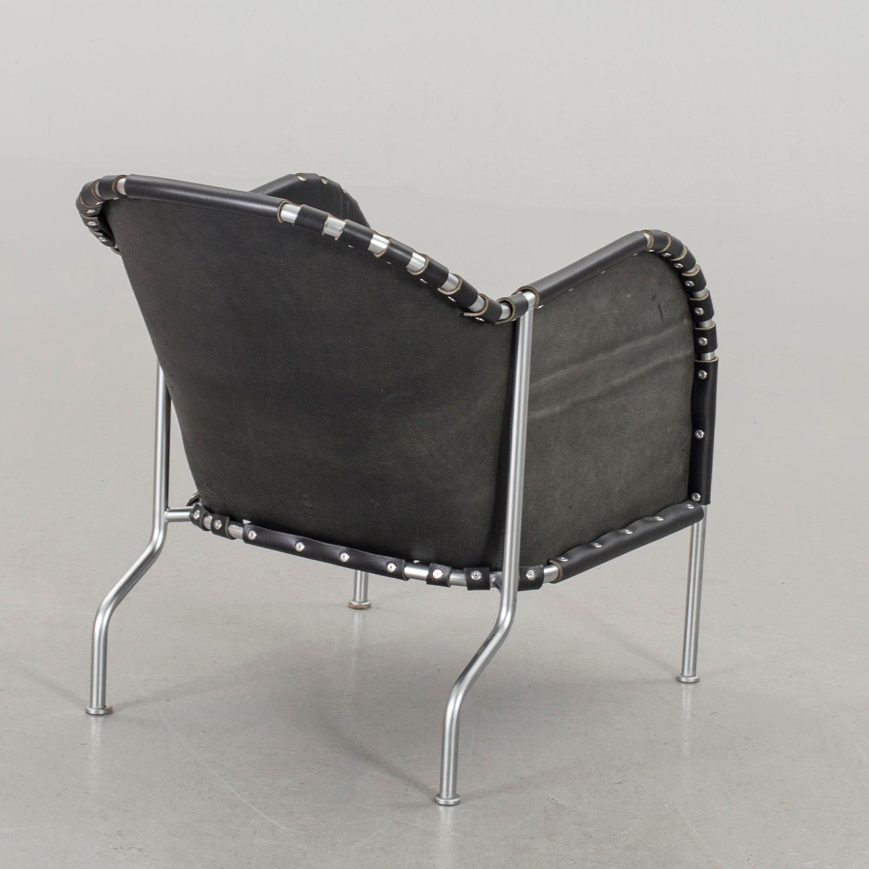 A MATS THESELIUS "BRUNO" ARMCHAIR, by Källemo AB Värnamo Sweden.