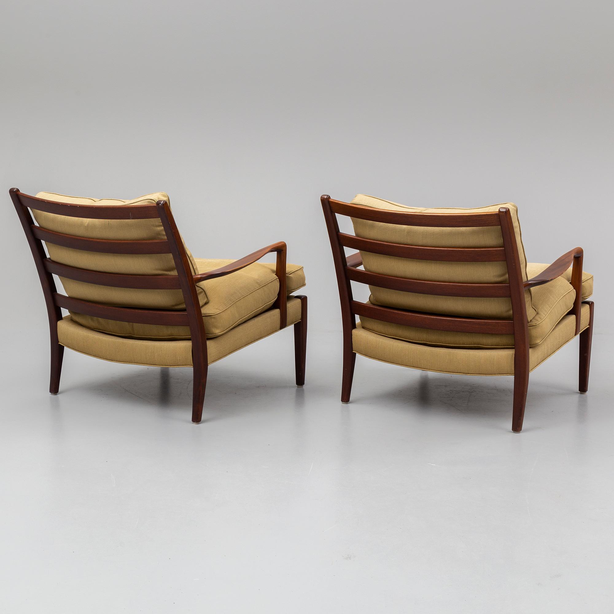 ARNE NORELL, a pair of easy chairs.