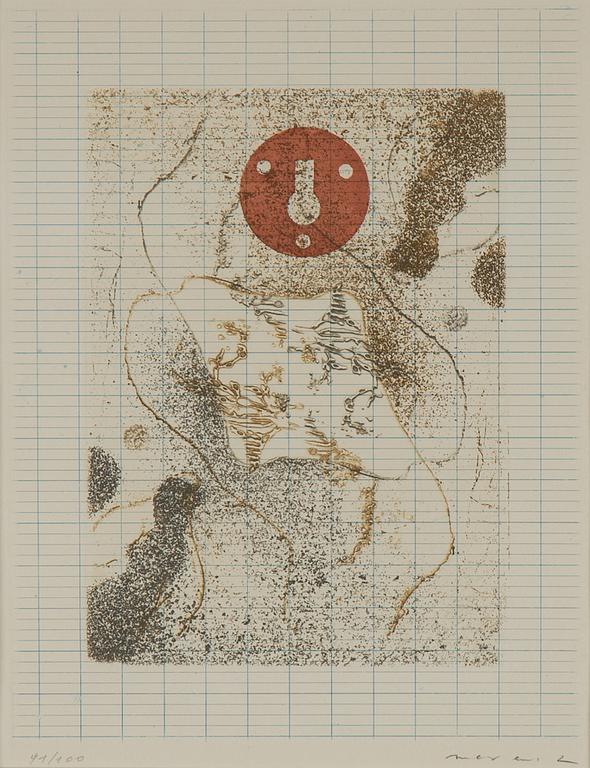 Max Ernst, färgetsning, 1971, signerad 11/100.