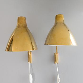 LISA JOHANSSON-PAPE, a pair of mid-20th century '3055' wall lights for Stockmann Orno. Finland.