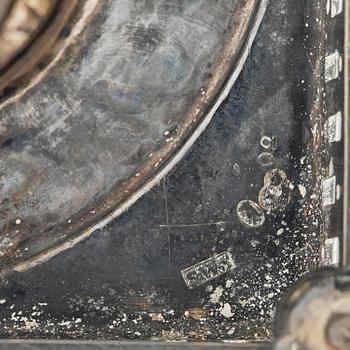 Stephan Westerstråhle, ljusstakar, ett par, silver. Stockholm 1796. Gustavianska.