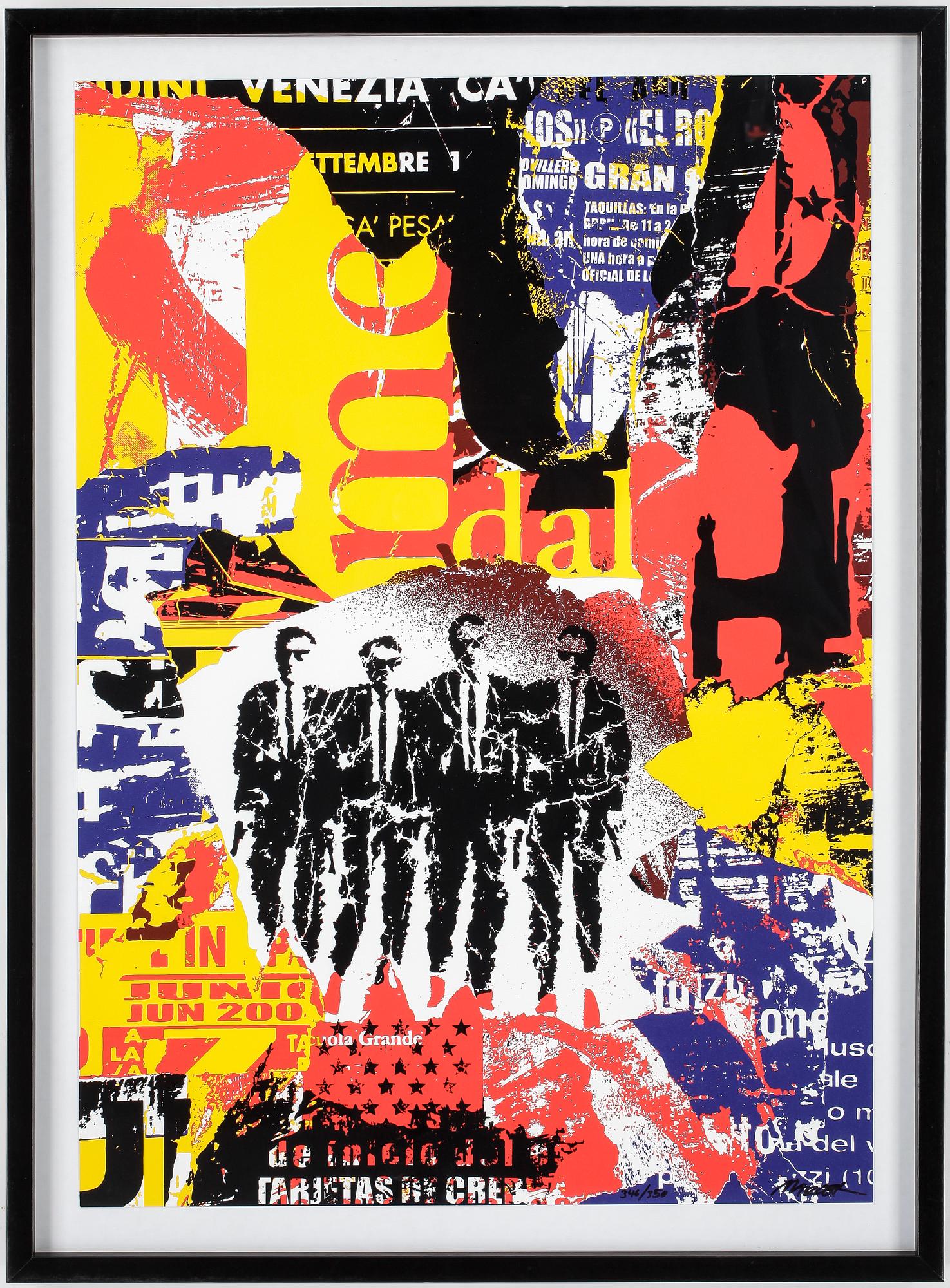 MARCEL STRÜWER, färgserigrafi, "Incident in Spain", signerat, numrerad 346/350.