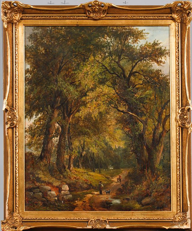 OKÄND KONSTNÄR, olja på duk, signerad Elliot, 1800/1900-tal.