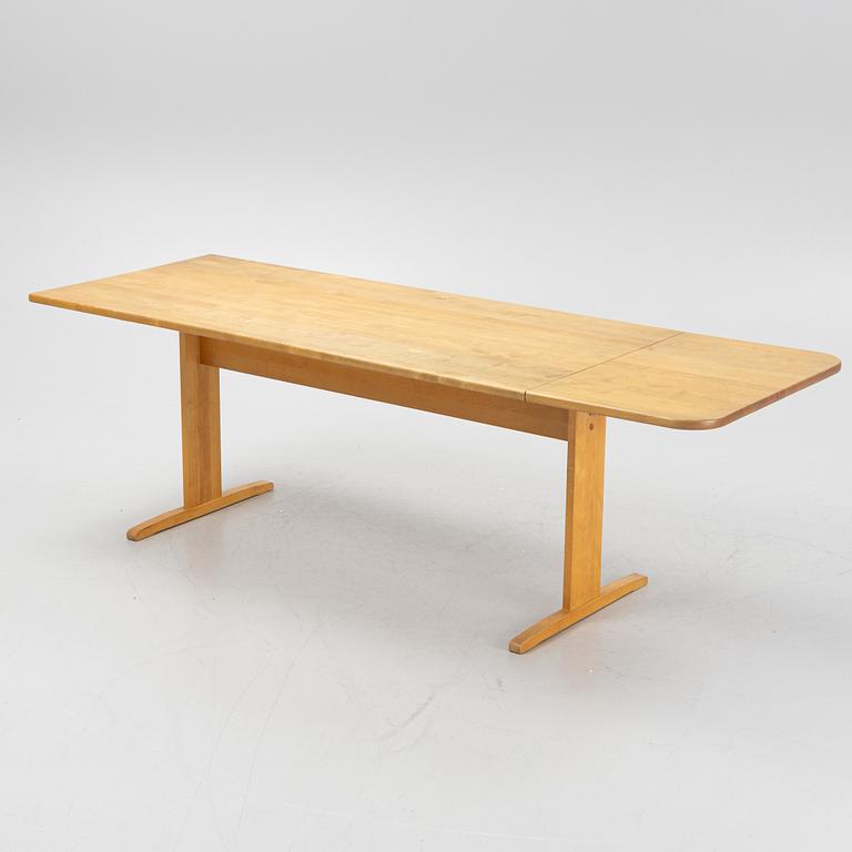 Stolar, 6 st, samt matbord, "Björka", Yngve Ekström, Stolab, 1900-talets andra hälft.
