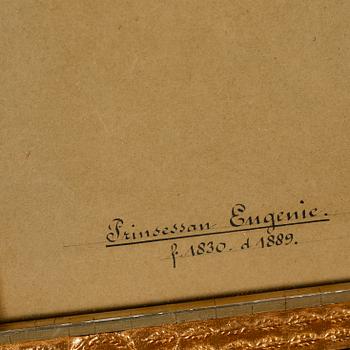 UNKNOWN ARTIST, possibly Princess Eugénie, watercolour, not signed.