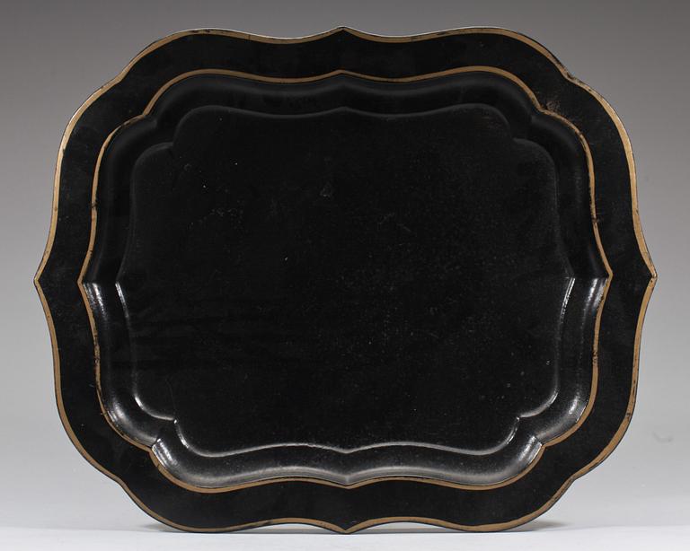 PLÅTBRICKOR, 2 st. 1800-talets slut.