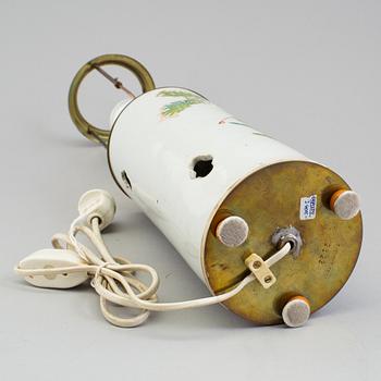 A porcelain table lamp, China, 20th century. The brass marked "Svenskt Tenn 2623".