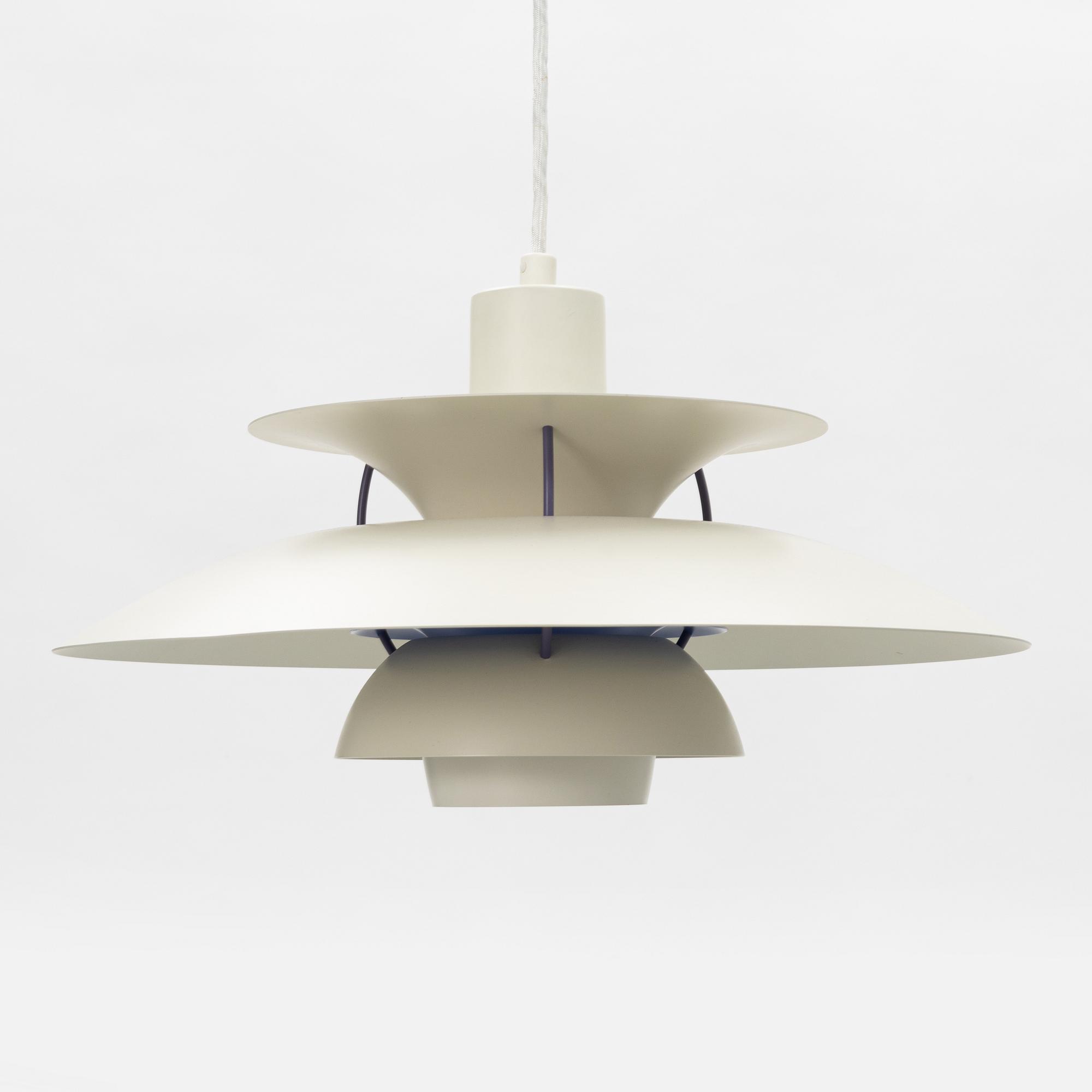 Poul Henningsen, taklampor, ett par, "PH-5", Louis Poulsen, Danmark.