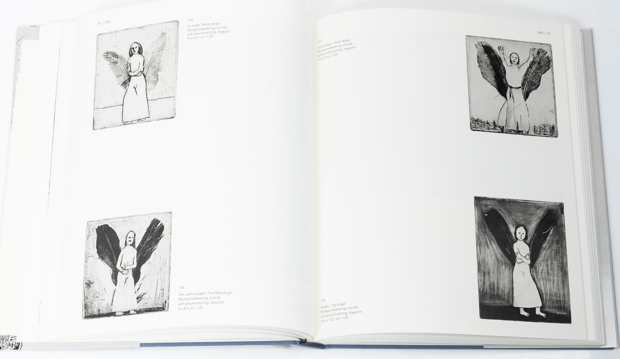 Lena Cronqvist, Catalogue raisonné, “Copper Plate Prints 1974–2009”, with “Stilleben II”, etching, signed and numbered 12/25.