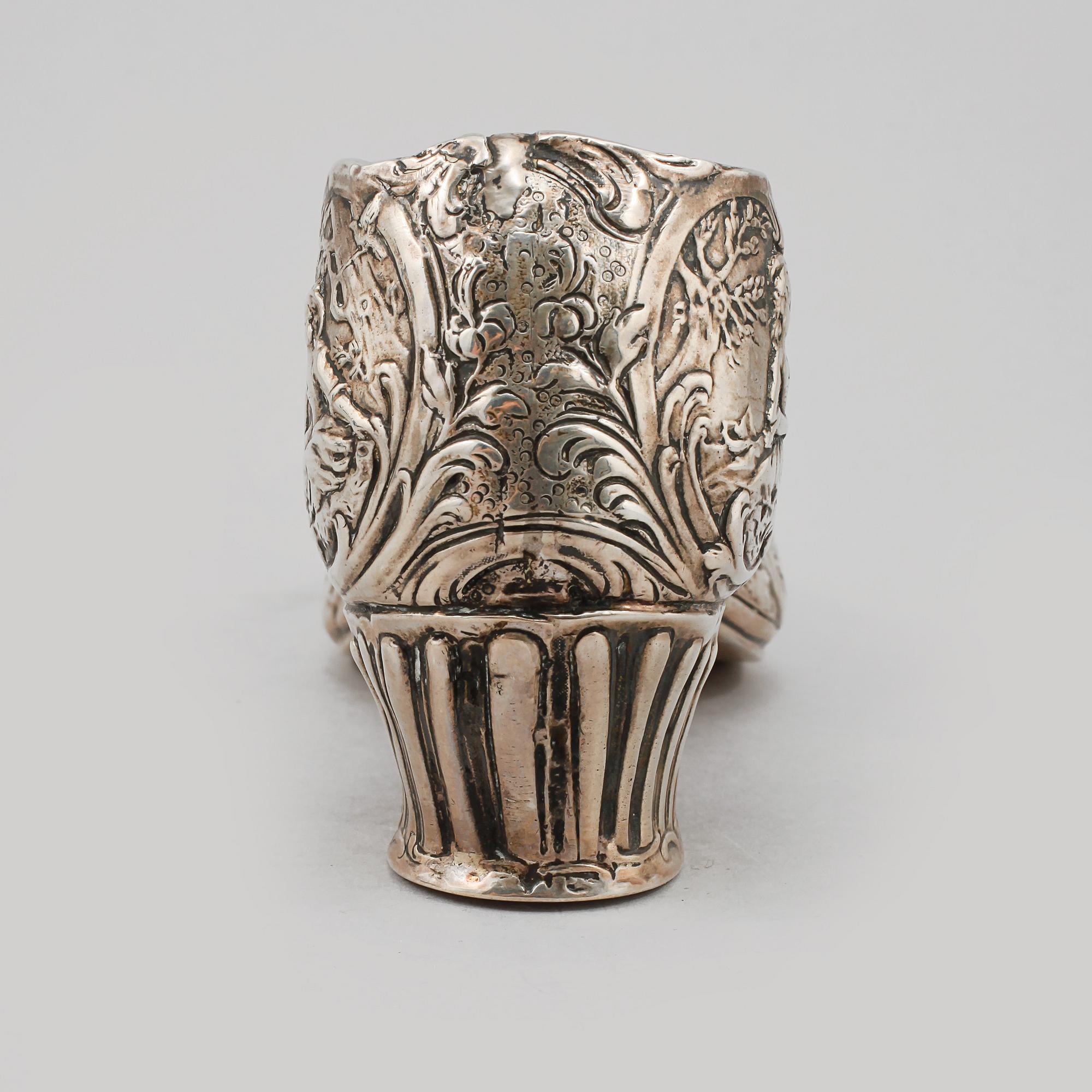 SKO, silver, rokokostil, 1800-talets slut/1900-talets början, 207g.
