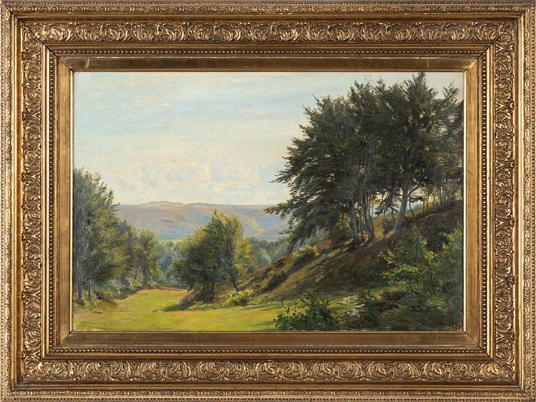 Christian Zacho, oil on canvas, signed and dated 1895.