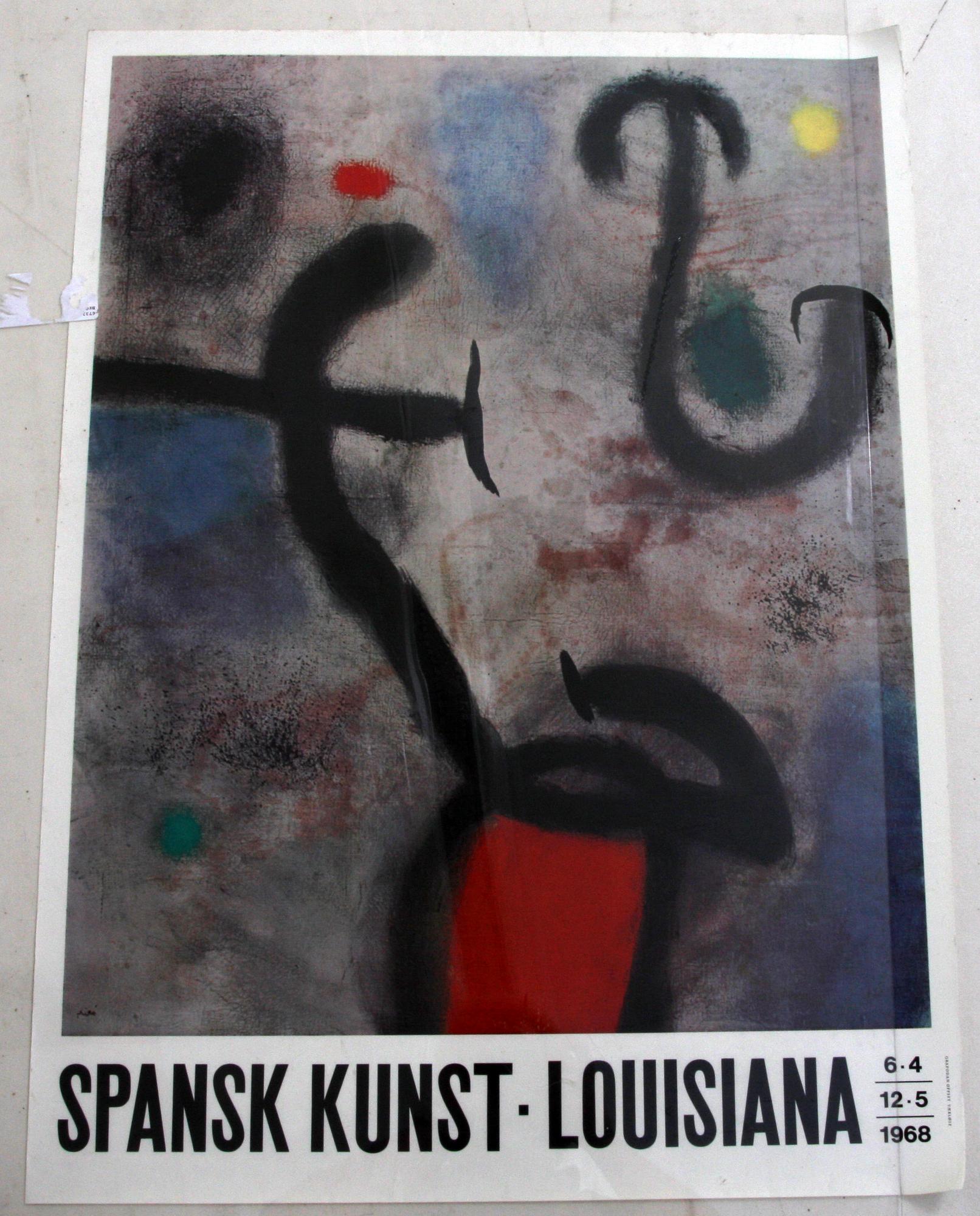 MARC CHAGALL, MATISSE och JOAN MIRO, efter, utställningsaffischer från Louisiana, 3 st.