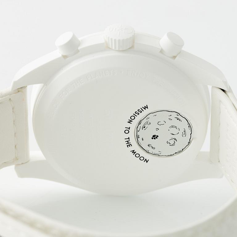 Omega/Swatch, MoonSwatch, "No Reserve", collection of 14 pcs, chronograph, wristwatches, 42 mm.