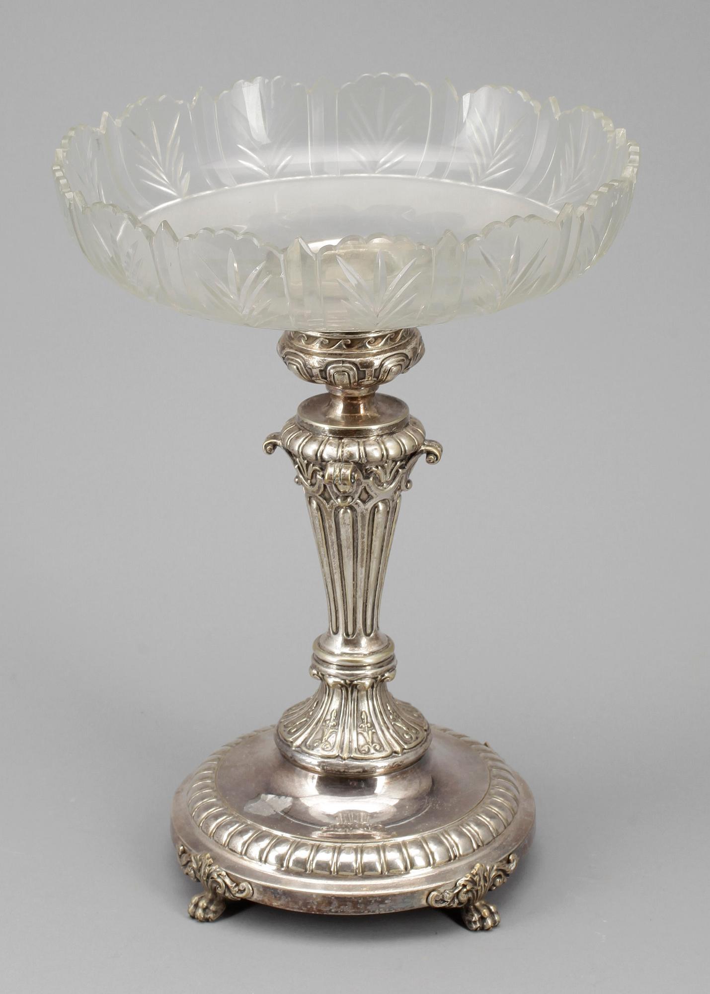JARDINJÄR, nysilver och glas, 1900-talets första kvartal.