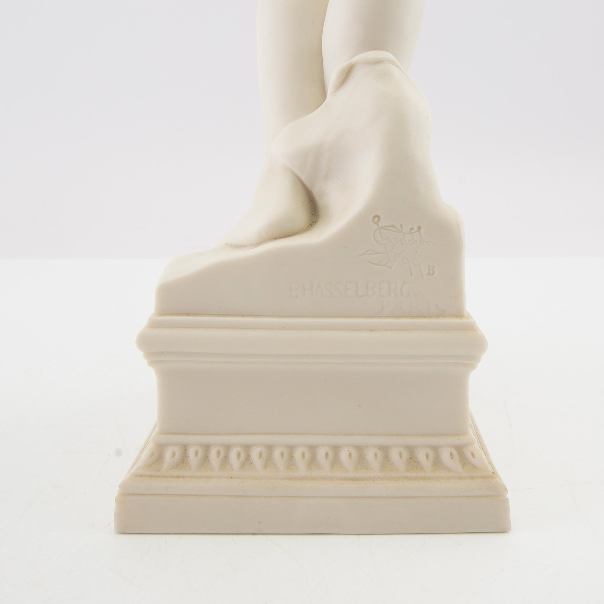 Per Hasselberg, efter, skulptur parian, Gustafsberg 1899.