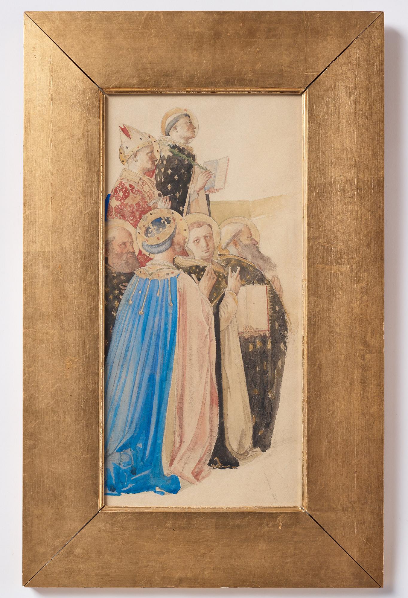 Carl Larsson, Marias kröning (detalj), kopia efter Fra Angelico.