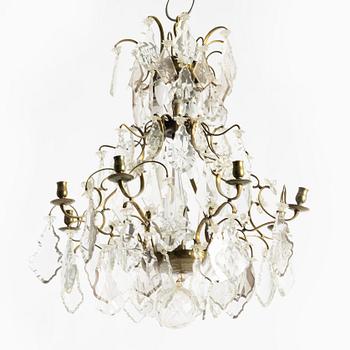 Chandelier, Rococo style, circa 1900.