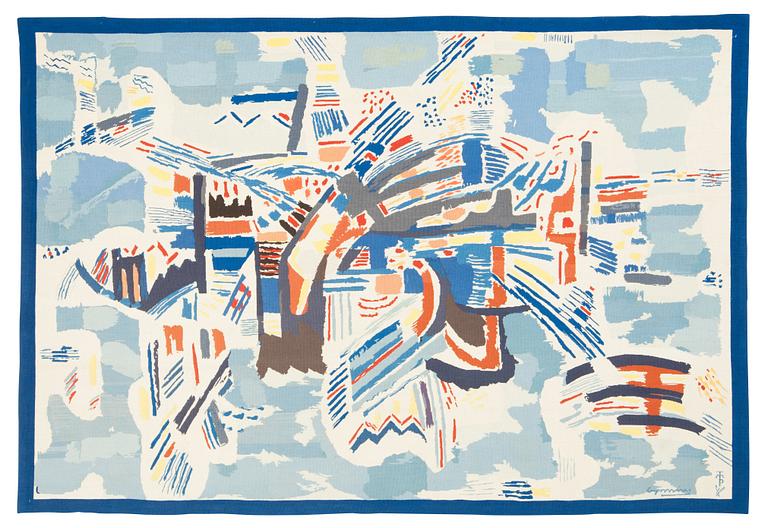 TAPESTRY. "Havsspegling". 155 x 228,5 cm. Signed Gynning MTP fino.