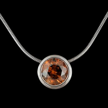 46. Sebastian Schildt, A brown diamond, circa 1.00 ct, pendant.
