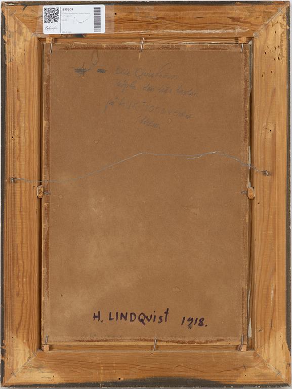 Herman Lindqvist, Norra Kyrkogatan från domkyrkan mot Norderport, Visby.