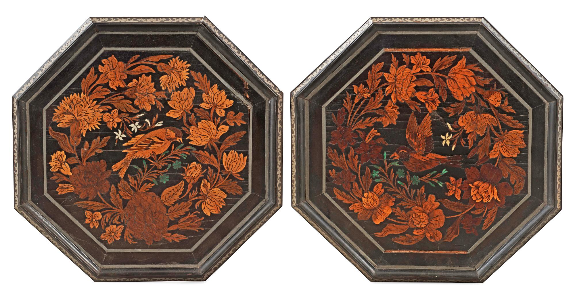 A pair of French Baroque circa 1700 candle stands.