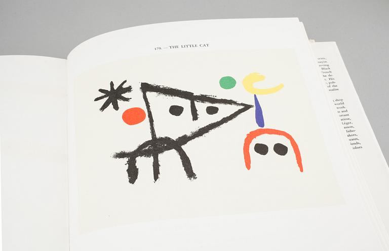 A Joan Miró book with twelve litographs in color, Volume I, Maeght, Paris, 1972.