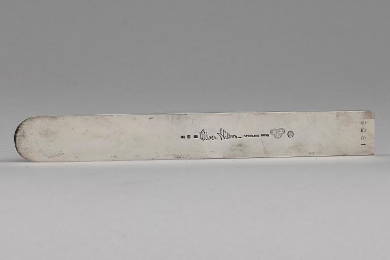 BREVKNIV, sterlingsilver, Wiwen Nilsson, Lund 1958. Vikt c:a 75 g.