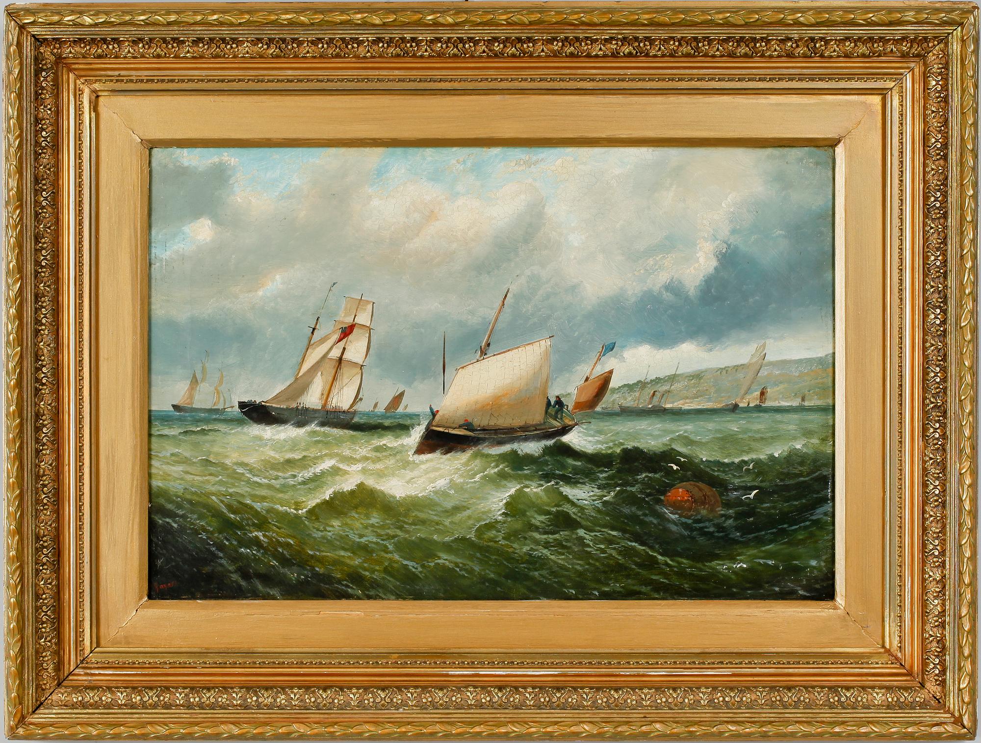 OKÄND KONSTNÄR, olja på duk, England, 1800-tal, signerad Haynes.